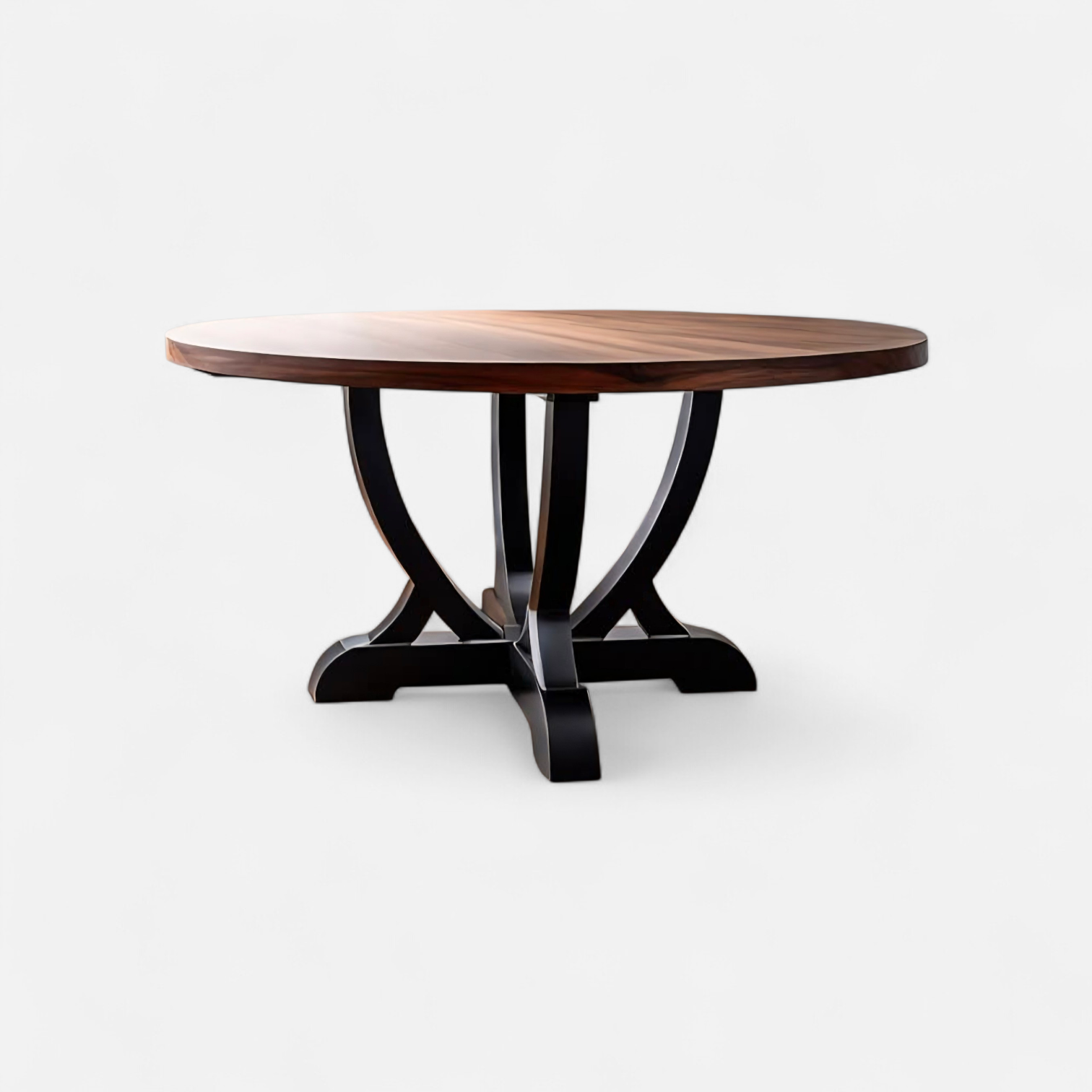 Runt rustikt matbord Harmoni i massivt trä från Nordanlids Rustik 