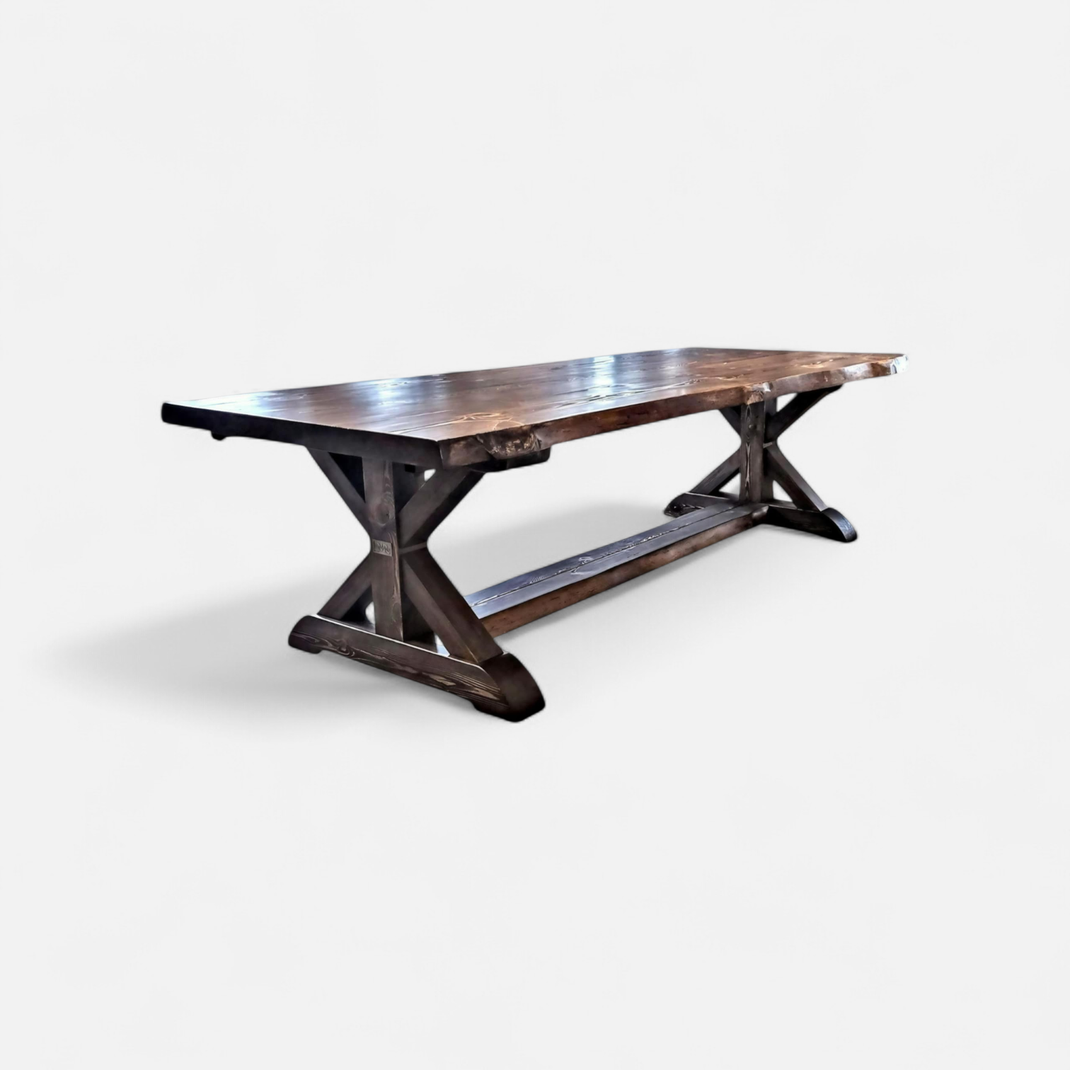 Rustikt rektangulärt matbord Lofsdalen i massivt trä från Nordanlids Rustik  